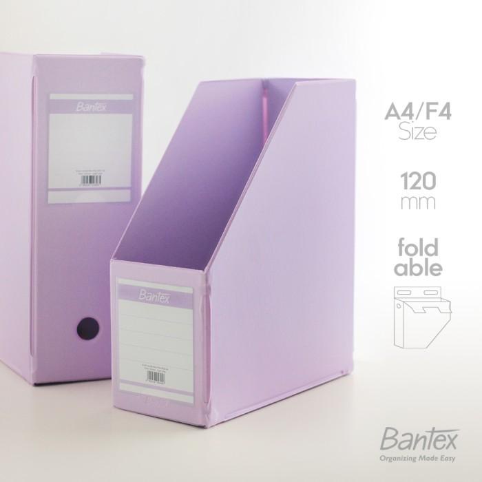 

Terlaris Bantex Box File / Magazine File A4 F4 Folio 120 Mm Light Lilac