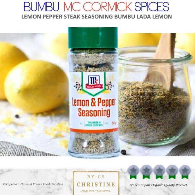 

MC CORMICK LEMON PEPPER SEASONING BUMBU CORMICK STEAK HERBS GRILL