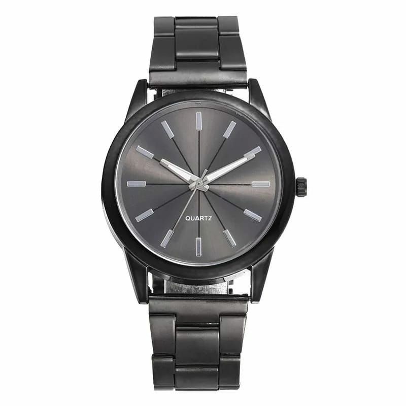 Jam Tangan Pria Wanita Stainliss Steel Quartz Kasual Formal Bisnis