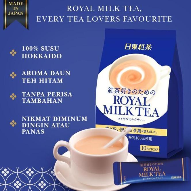 

Nittoh / Royal Milk Tea Susu Teh Jepang Hokaido 10 stick / 140 gr Gram nov