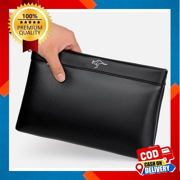 Reven Leather - Tas Tangan Pria Adam Hand Bag Clutch Bahan Kulit Sapi Asli 100% Premium Original Bra