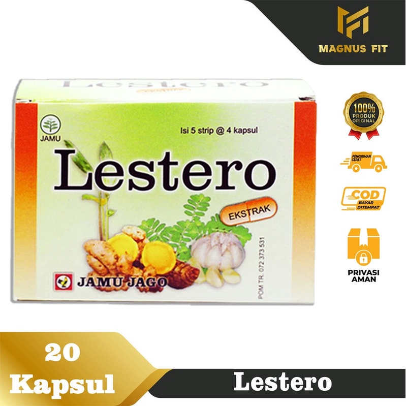 Kapsul Lestero- Obat Herbal Mengobati & Menurunkan Kadar Lemak Darah & Kolesterol