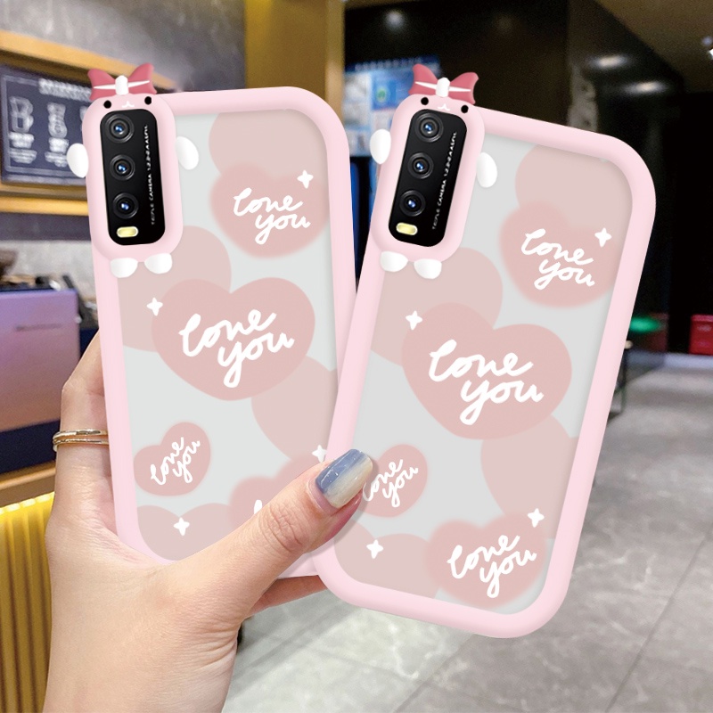 Case VIVO IQOO Z6 Case Ponsel untuk KartunBening Tahan Case Telepon Kamera Kreatif Casing Transparan