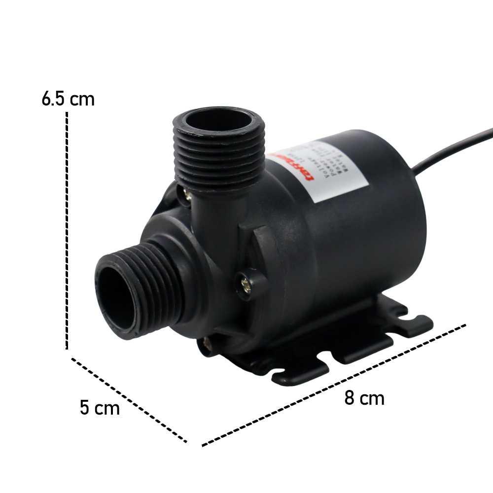 Taffware Pompa Air Aquarium Ikan Submersible Pump 12V 22W - 12V5M