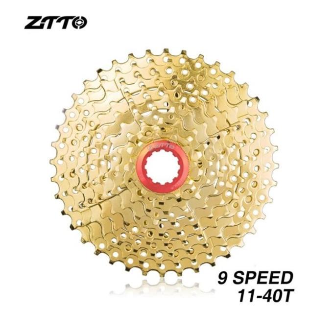 ZTTO Sprocket 9 Speed 11-40T Casette Freewheel MTB Sepeda Lipat GOLD