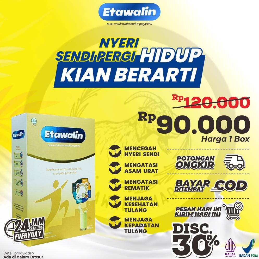 

Etawalin - Minum 2 kali sehari, nyeri sendi dan tulang ga kambuh lagi dengan Susu Etawa Berkhasiat, Susu Memperkuat Kepadatan Tulang, Susu meningkatkan daya tahan tubuh, Susu Asam Urat, Susu Sendi, Susu Nyeri Sendi, Susu Pegal Lini, Susu Asam Urat Non COD