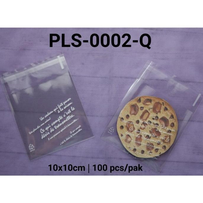 

Promo Pls-0002-Q Packaging Plastik Cookies B Motif Tulisan