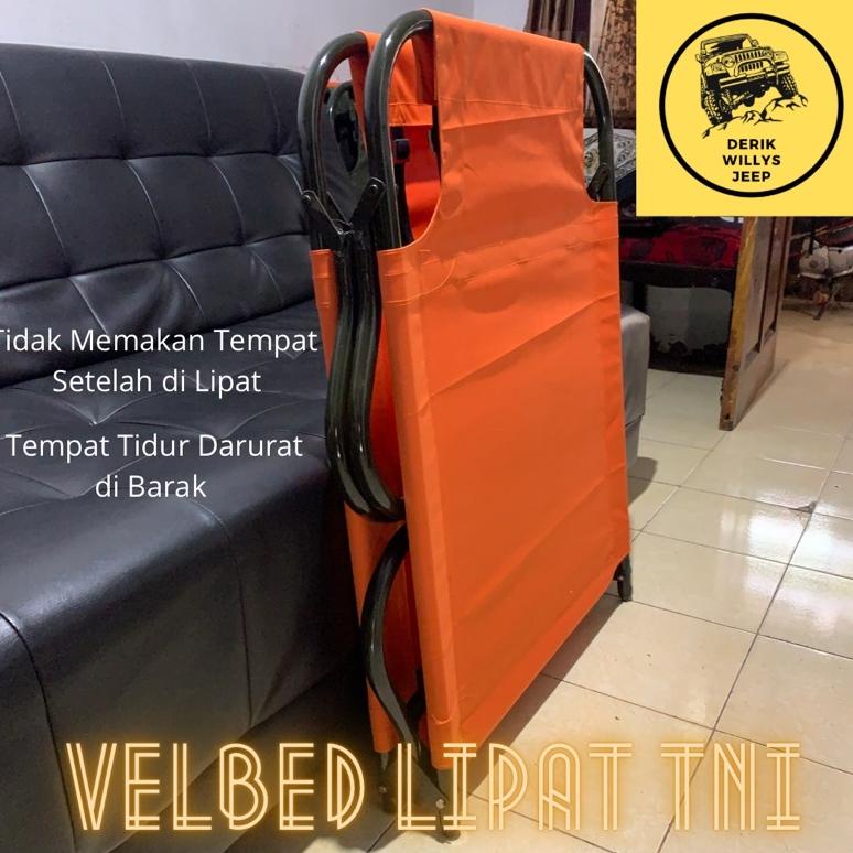 Velbed Besi Lipat 2 | Velbed Lipat TNI | Velbed Lipat Murah Berkualitas