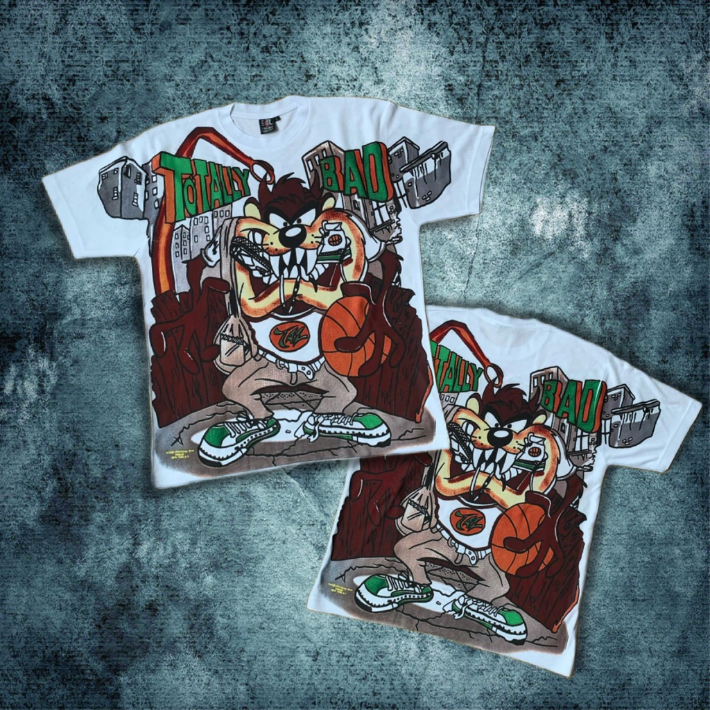 KAOS TAG THAILAND TAZMANIA TOTALLY BAD AOP (ALL OF PRINT) | KAOS CARTOON KARTUN ANIME KOMIK COMIC FU