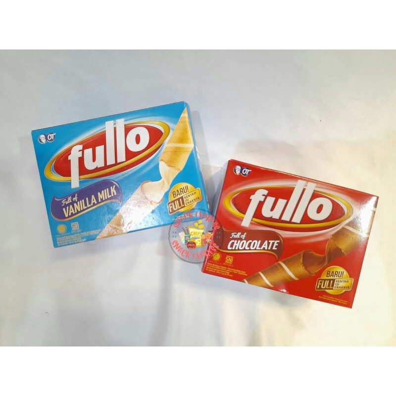 

Fullo Wafer Roll Box / Fullo 500an ( 1 Box isi 24 sachet @7gram )