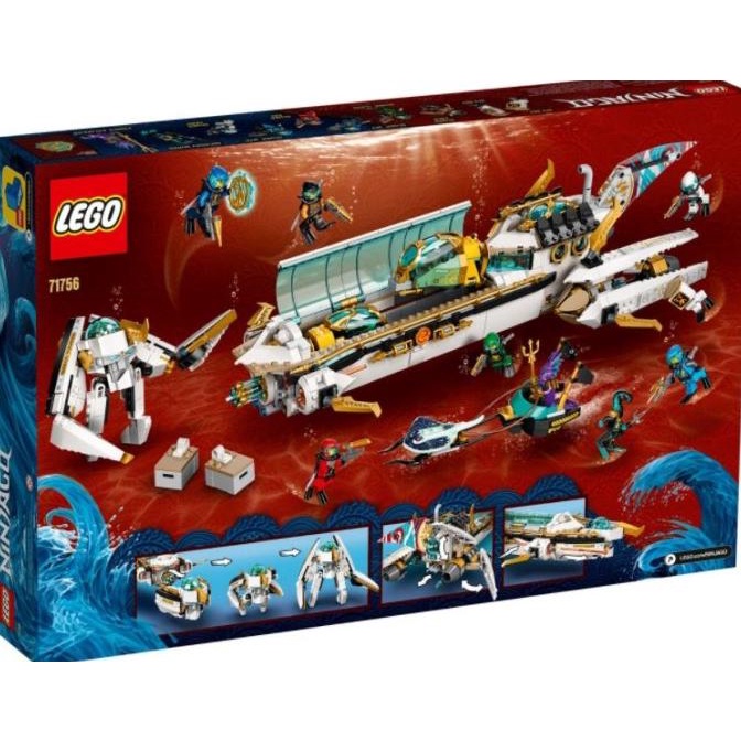 Promo Lego Ninjago 71756 Hydro Bounty / Mainan Anak Kapal Selam Ninjago Terlaris