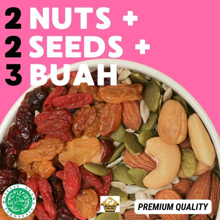 

TRAIL MIX 7 1KG KACANG MEDE KACANG ALMOND SUNFLOWER PUMPKIN GOJI BERRY RAISIN CRANBERRY (CEMILAN DIET PREMIUM QUALITY) Best Seller