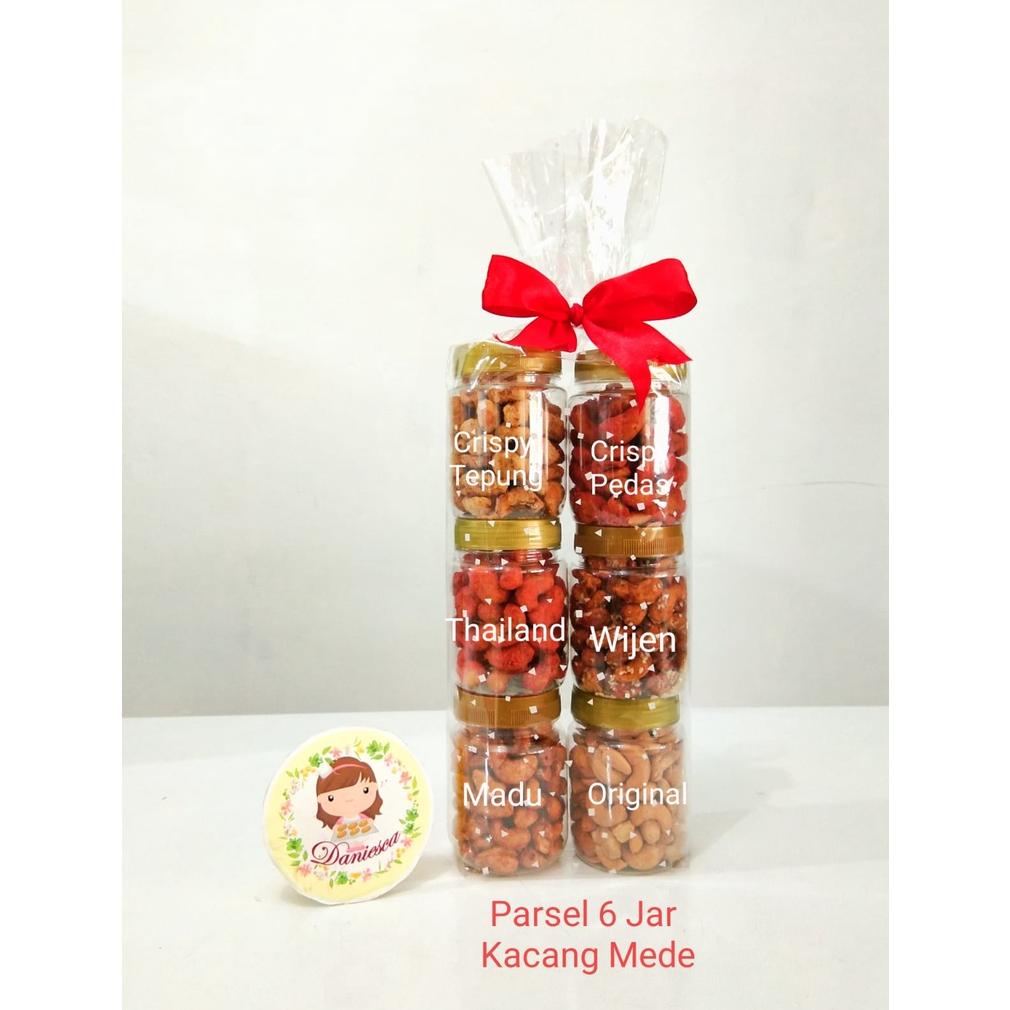 

.Parsel 6 jar paketan isi 6in1 kacang mede Parsel kacang mede lebaran imlek natal (ds bgr) Best Seller