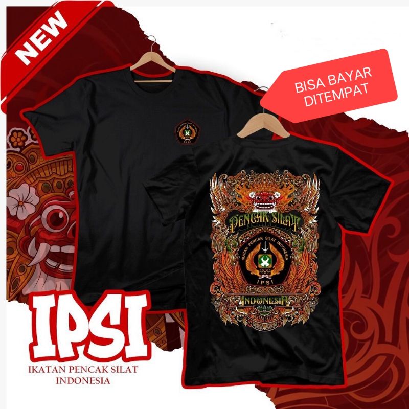 KAOS T-SHIRT IPSI IKATAN PENCAK SILAT INDONESIA DESIGN BARU