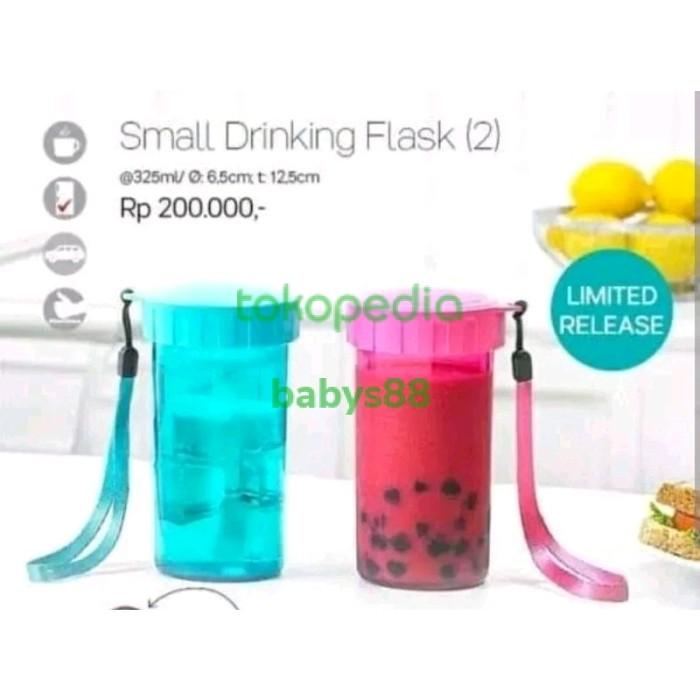 SMALL DRINKING FLASK BOTTLE TUPPERWARE 325ML