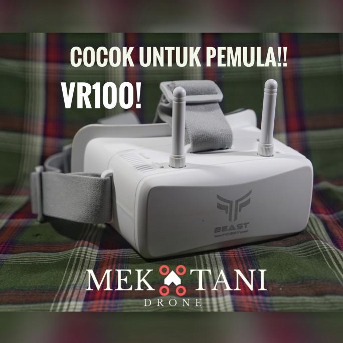 FPV GOGGLES VR100 DUAL ANTENNA KACAMATA DRONE VR 100 UNTUK PEMULA