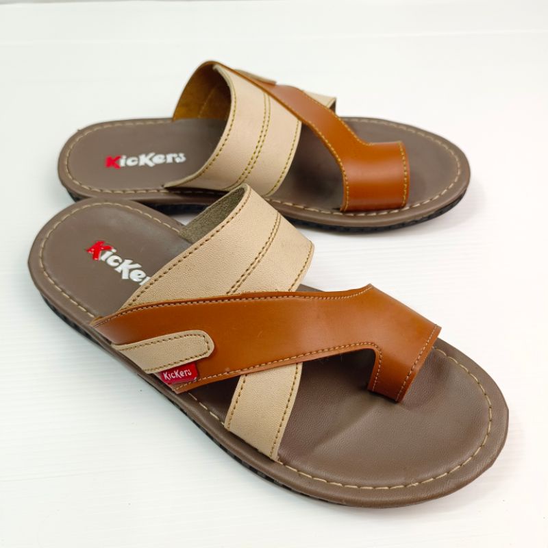 Sandal Jepit Pria Bahan Kulit Lembut 39-43 (Gerald)