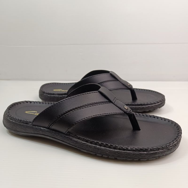 Sandal Jepit Pria Bahan Kulit Lembut (Vino 03)