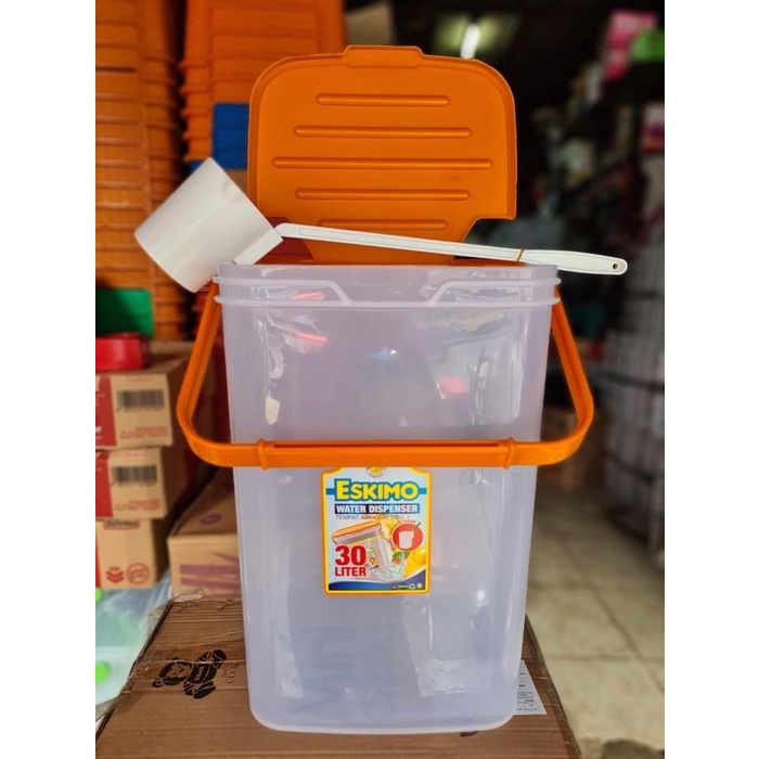 Terlaris Aquarium Es Buah Plastik 30 Liter - Tempat Es Buah - Kotak Es Buah