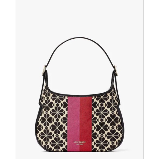 KS spade penny small hobo jacquard cream multi