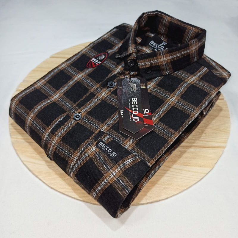 kemeja flanel lengan pendek pria - Kemeja flanel bahan import terbaru