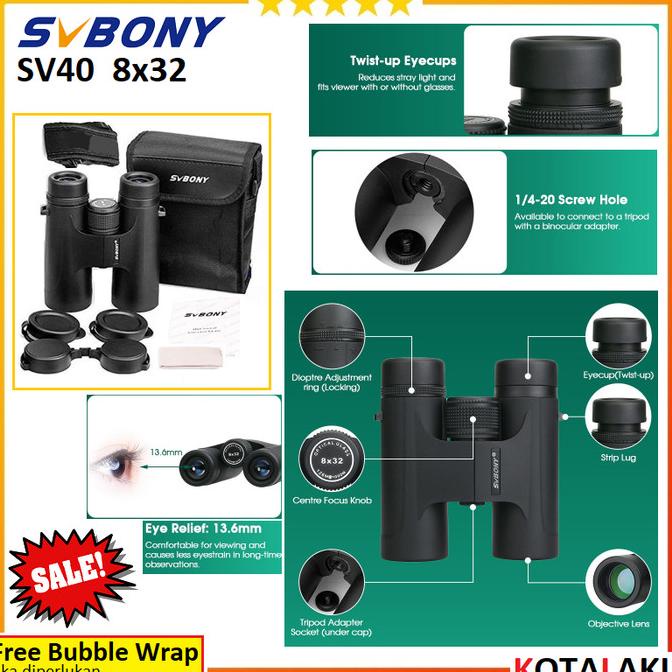 Telescope Teropong Teleskop Binocular Discovery Jarak Jauh SVBony SV40