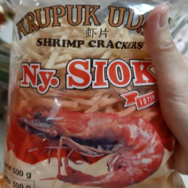 

Krupuk Udang Ny. Siok model panjang panjang ** Kerupuk udang Ny.Siok asli Best Seller