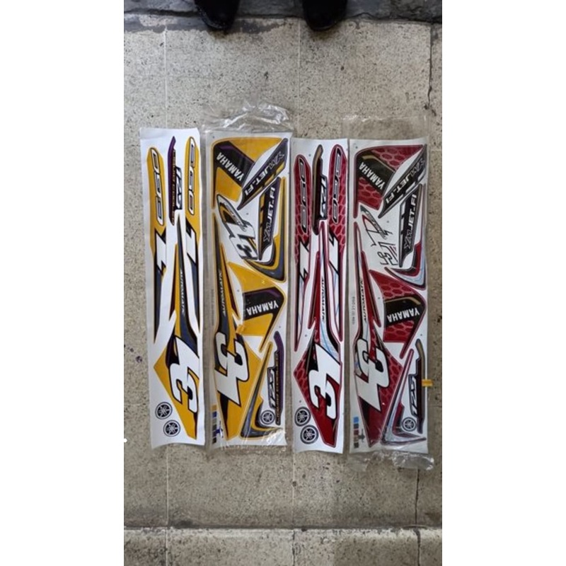Original Impor Malaysia Yamaha xeon rc ego lc 125 NOS Striping Stiker FULL Set Bodi Livery Lis Body 