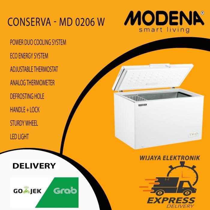 Cooling Freezer Box 200Liter Modena Md0207W / Chest Frezer Modena Md 0207W
