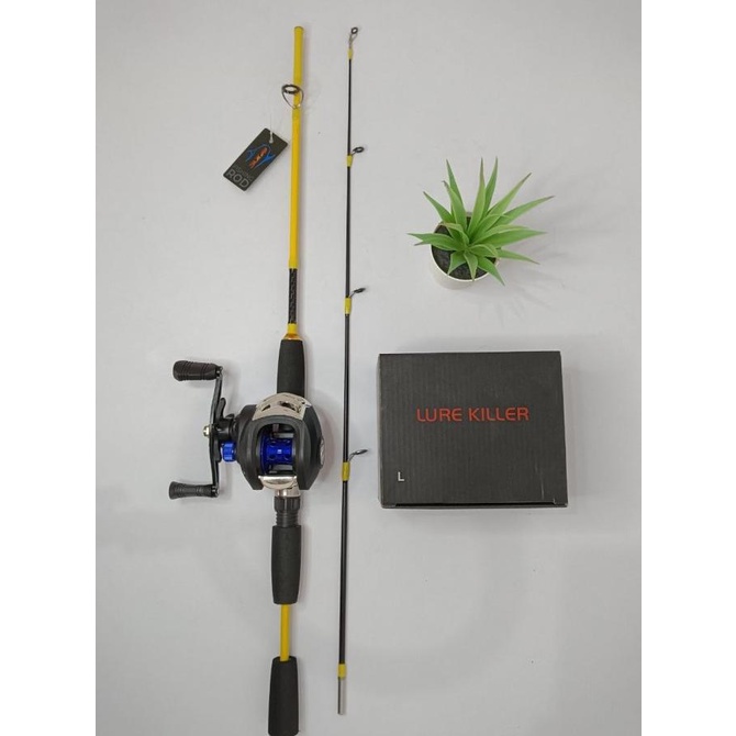 Set Pancing Joran sambung 2 dan Reel bc lure killer