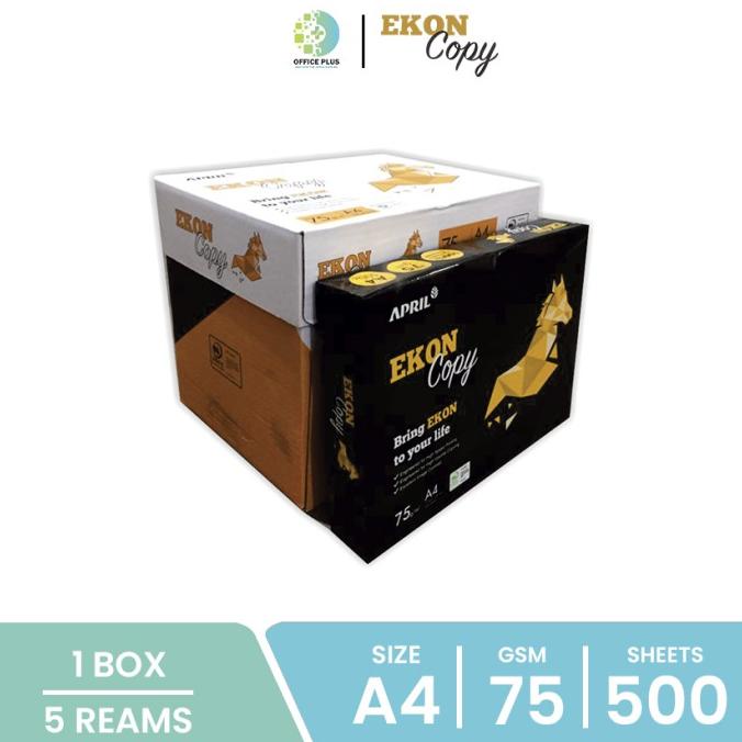 

GOJEK TERMURAH COPY PAPER EKON HVS A4 75 GSM GROSIR 1 BOX 1 DUS PRINT