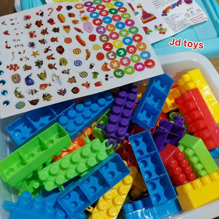 Rubiq Mainan Balok Susun Ukuran Besar - Mainan Lego Block Brick Balok