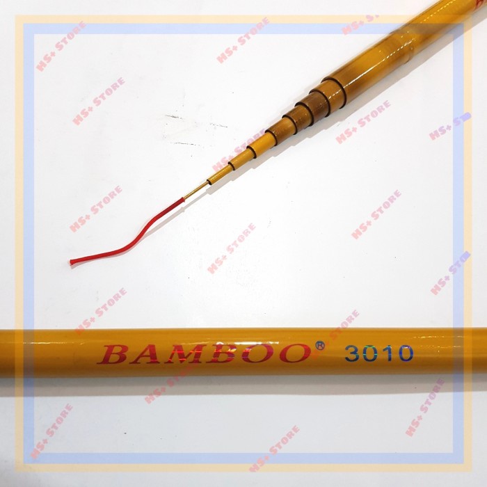 Joran Tegek Bamboo 31 3 Meter, Ruas Pendek Alat Pancing