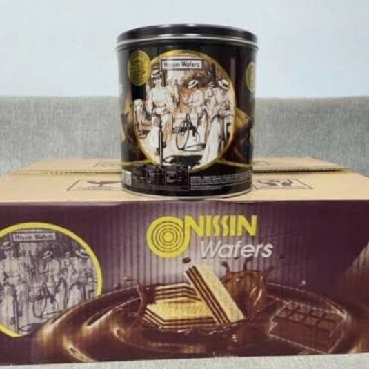 

WAFER NISSIN COKLAT 570 GRAM 1 KARTON ISI 6 KALENG