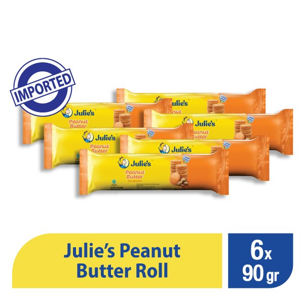 

Special Package - Julies Peanut Roll 90 Gr ( 6 Pcs )