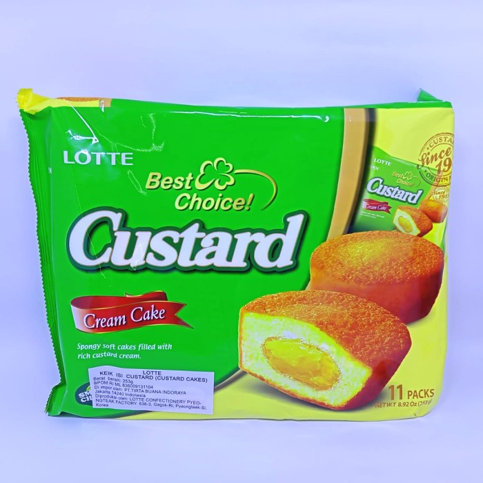 

LOTTE CUSTARD CREAM CAKE 253G
