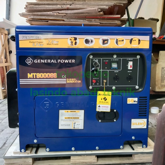 Ready genset general mt9000gs silent solar 7000 watt