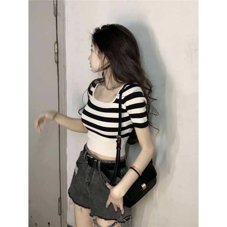 ☃◆Suhao kaos import wanita kaos wanita korean style lengan pendek kaos pendek perempuan