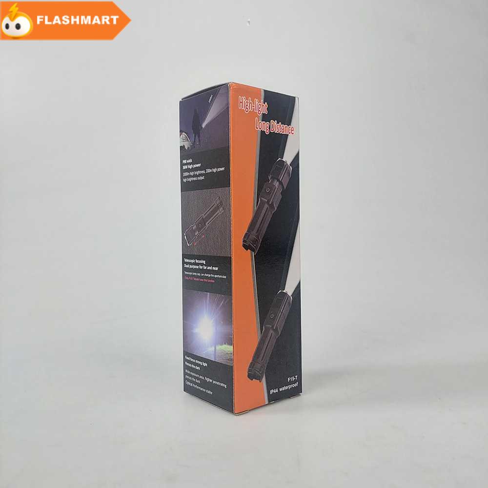 FLASHMART Senter LED Mini Rechargable Telescopic Zoom XPE - F15-T