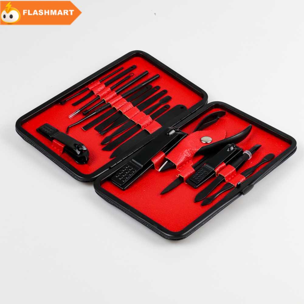FLASHMART Nail Art Set Manicure Pedicure 18 PCS - C545AP
