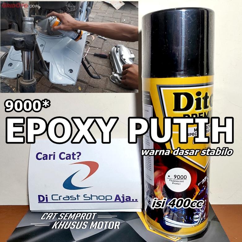 

Cat Pilox Diton Premium Fluorescent Primer 9000 400Cc Warna Epoxy Putih Stabilo Surfacer Epoksi