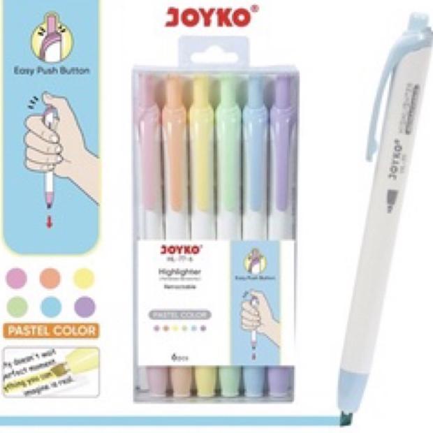 

Joyko Highlighter Pastel Hl-77-6/Stabillo Pastel Joyko