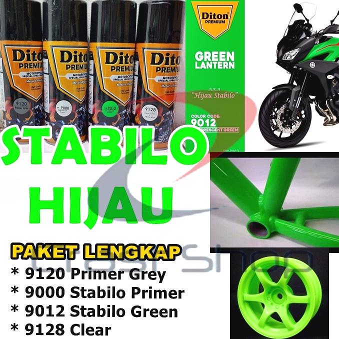 

Paket Lengkap Cat Pilox Diton Premium 9012 Fluorescent Green Warna Stabilo Hijau Ijo 400Cc Pylox