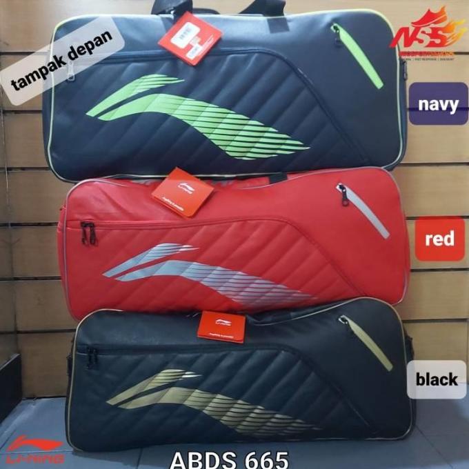 Tas Raket Badminton Lining ABDS 665 Original Model Kotak Jinjing