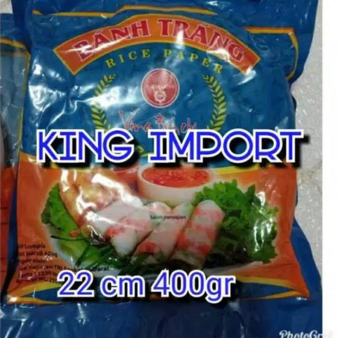 

Kulit Lumpia Asli Vietnam 22cm 400gram Banh Trang Rice Paper