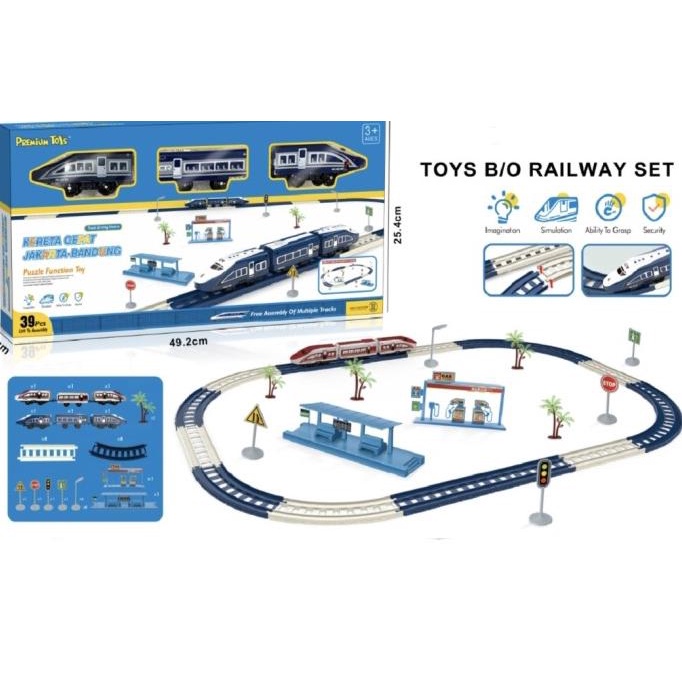 Kereta Api Mainan Railway Kereta Api Track Set Shinkansen Kereta Cepat
