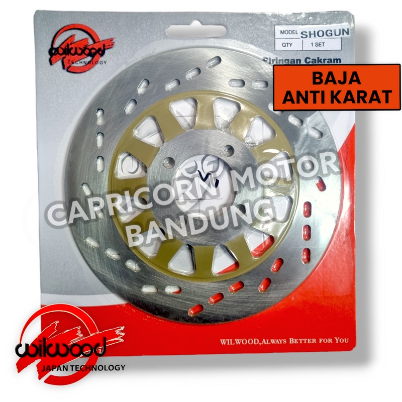 Piringan Cakram Depan SHOGUN 110 SATRIA 2T 2 TAK DISC WILWOOD