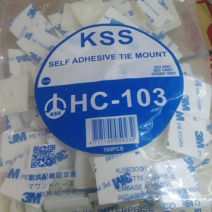 

Tie Mount HC-103 KSS / Tee Mount HC-103 / Pengikat Kabel Ties KSS