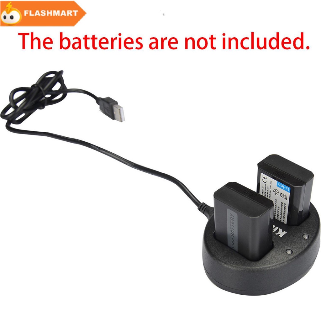 FLASHMART KingMa Charger Baterai 2 Slot Sony A5000 A5100 A6000 A7R - KM-FW50