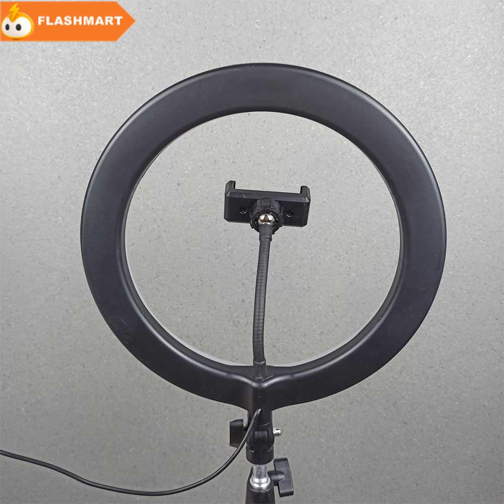 FLASHMART TaffSTUDIO Halo Ring Light Curve 120LED 10Inch Holder+Tripod - RL-129